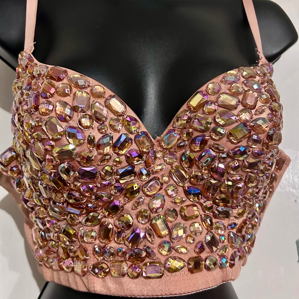 Sz M- Rhinestone Bustier